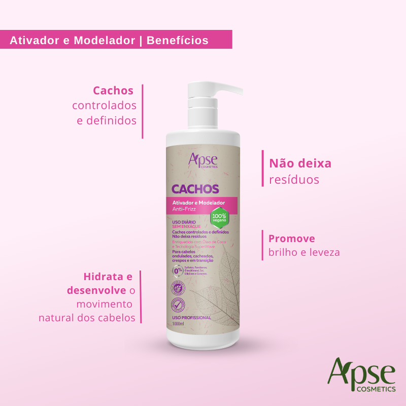 Apse Cosmetics Activators Apse Cosmetics - Curls Finishing Kit - Activator and Gelatin (2 items)