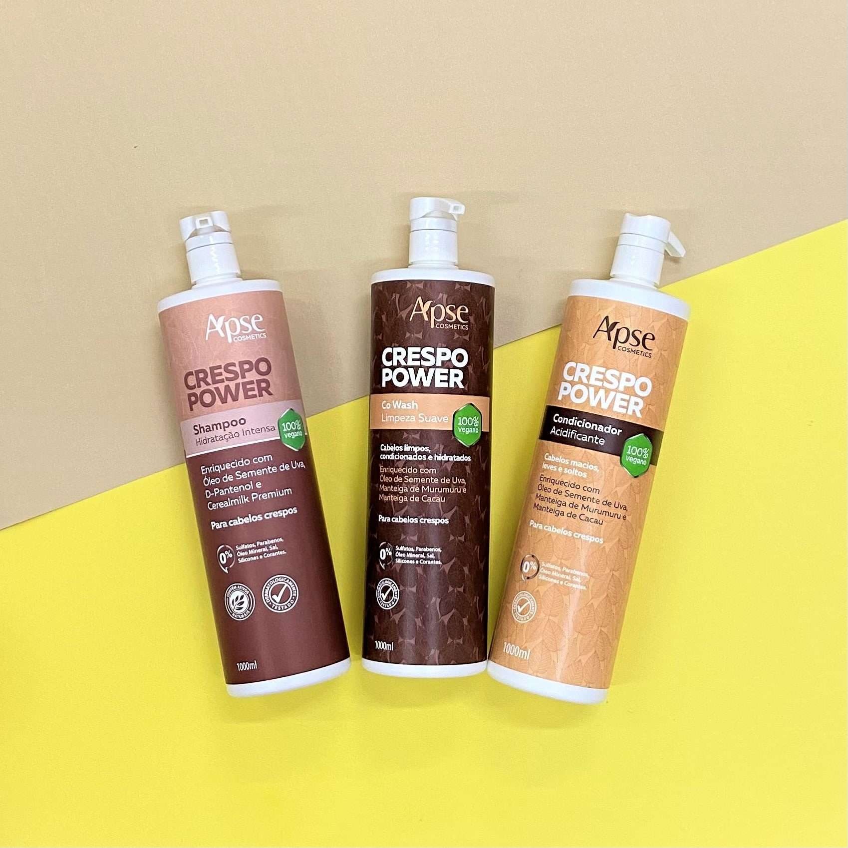 Apse Cosmetics Apse Cosmetics - Kitão Curly Power - Shampoo, Co Wash, and Conditioner (3 ITEMS)