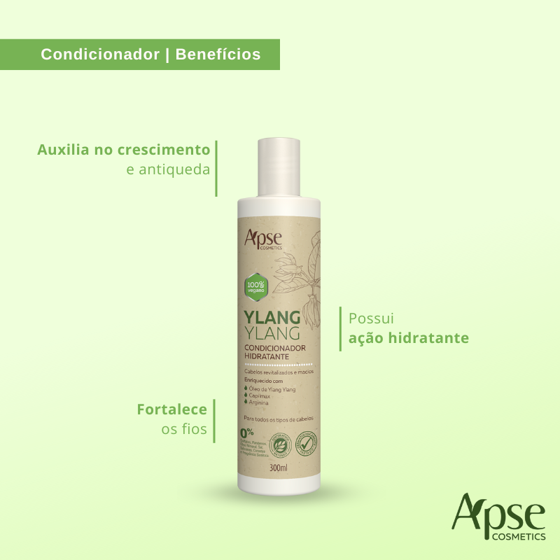 Apse Cosmetics Conditioner Apse Cosmetics - Hydrating Conditioner Ylang Ylang 10 fl oz