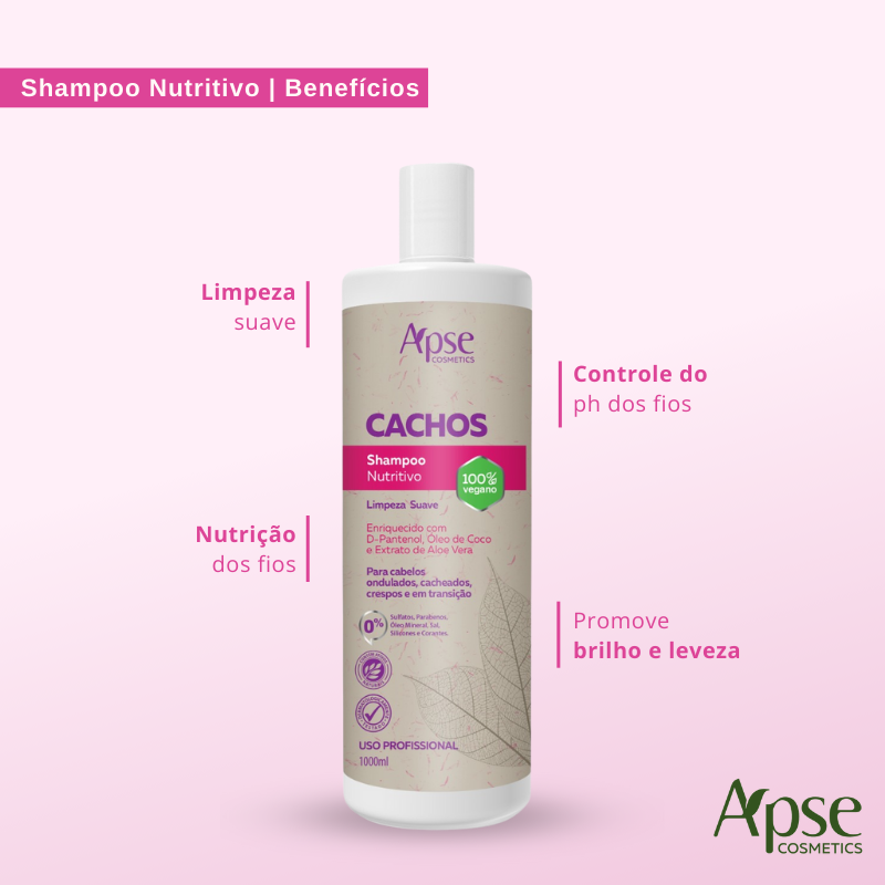 Apse Cosmetics Mousses Apse Cosmetics - Kitão Curls 33.8 fl oz - Shampoo, Conditioner, and Mousse (3 ITEMS)