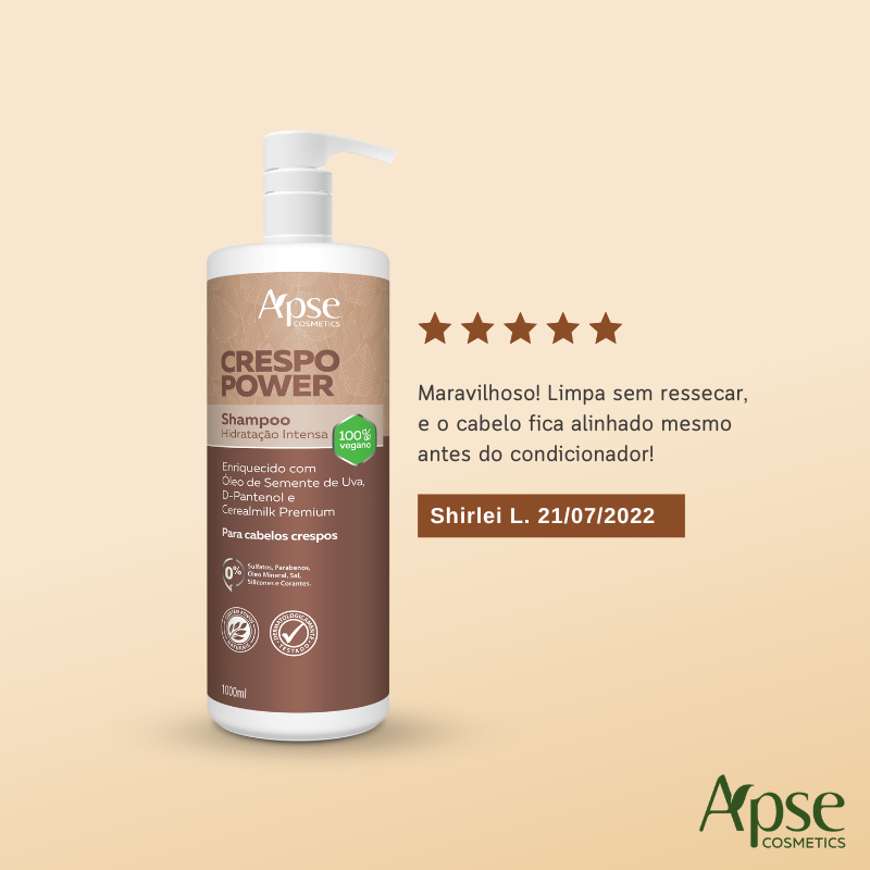 Apse Cosmetics Mousses Apse Cosmetics - Kitão Curly Power - Cleansing + Finishing (Shampoo, Co Wash, Conditioner, Cream, Gelatin, and Mousse) - 6 items