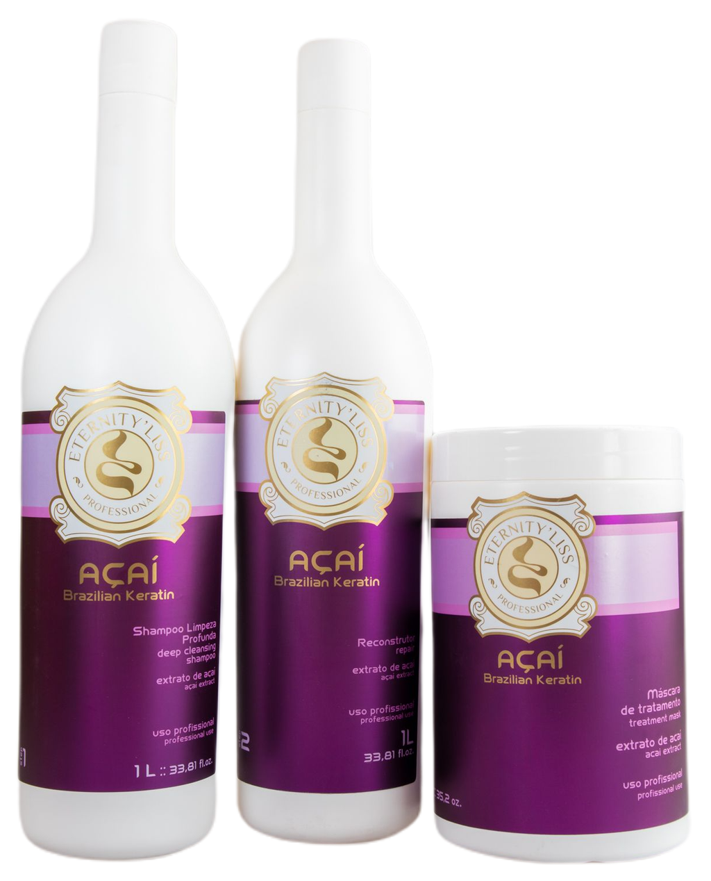 Acai Brazilian Shine Treatment Kit 3x1L - Eternity Liss